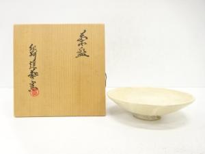 紀州焼　葵窯造　白釉　茶碗